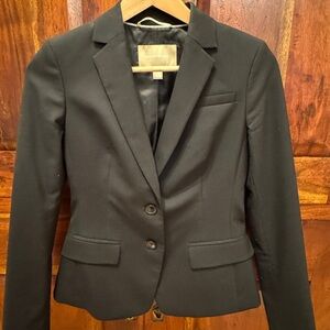 Banana Republic Classic Black Wool Blazer
